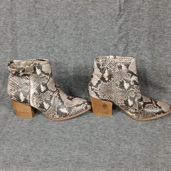 Carlos by Carlos Santana Lydia Ankle Boot Natural Snake Faux Leather Women's 7 - Picture 6 of 14